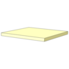 Plaque en matières plastiques PU beige 99sh 1000x500 épaisseur 1mm